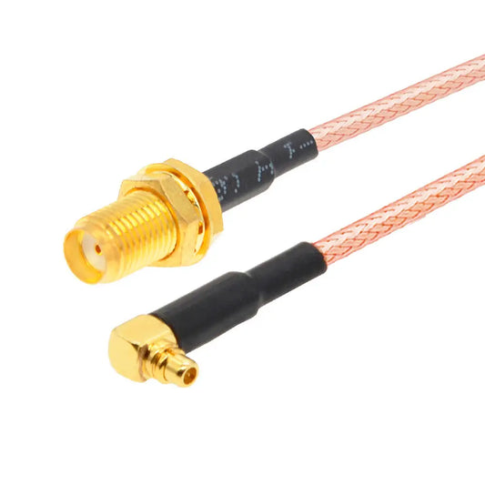 Перехідник кутовий Pigtail MMCX на RPSMA 100mm RG316