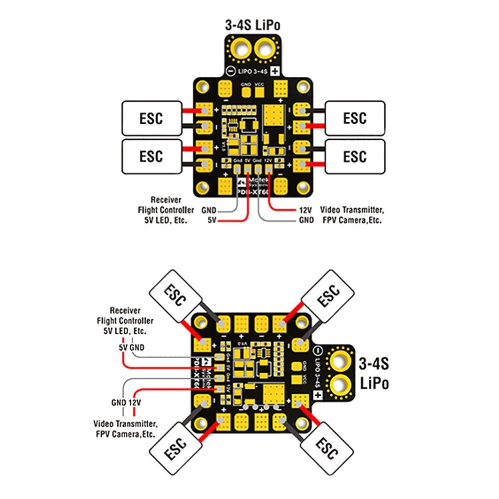 Регулятор живлення Matek PDB-XT60 з BEC 5V/12V