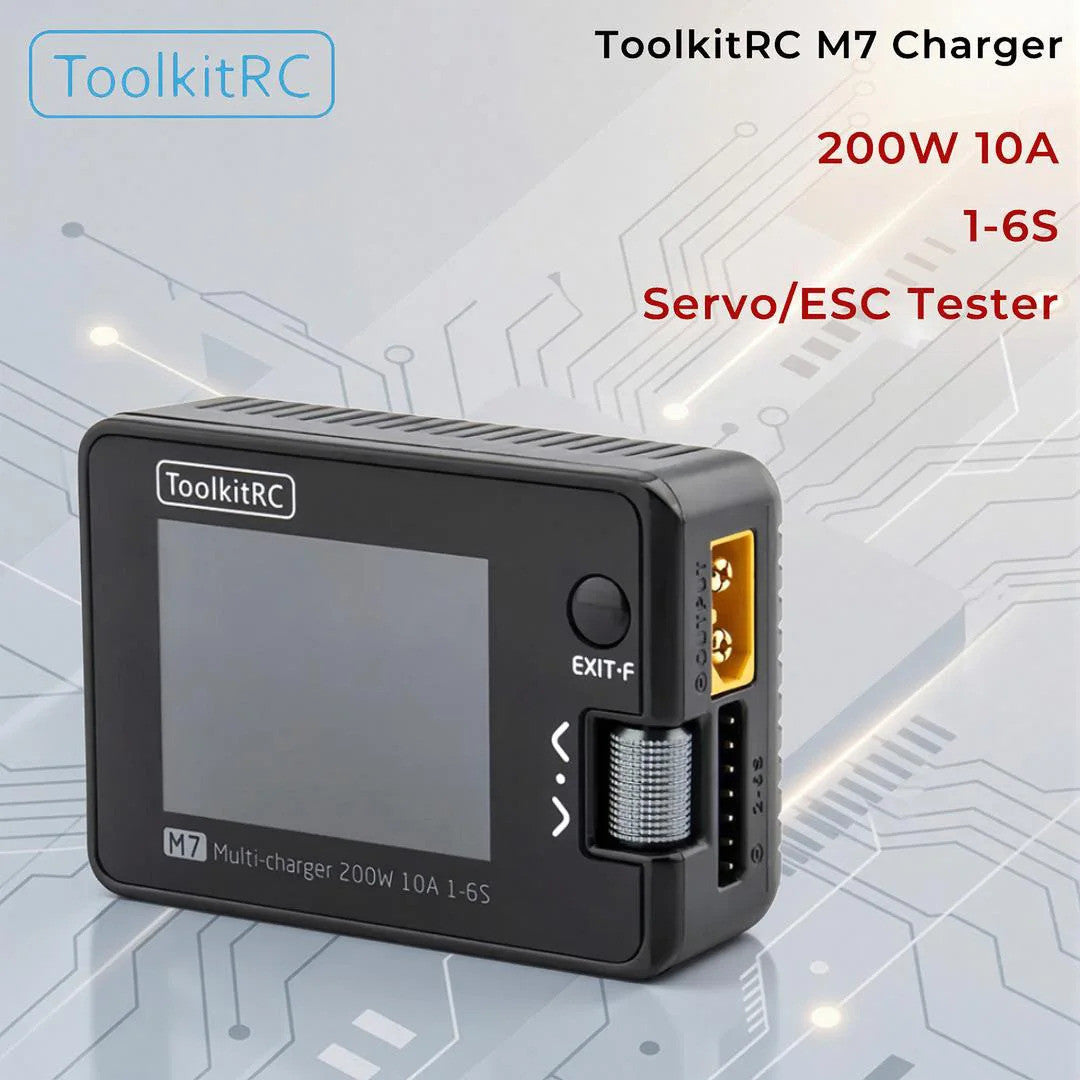 Зарядний пристрій ToolkitRC M7 200W 10A 1-6S (Багатофункціональний)