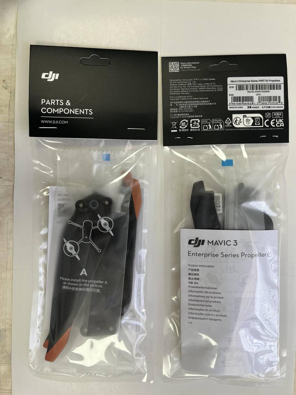 DJI Mavic 3 Enterprise propellers (1 pair) — original retail packaging