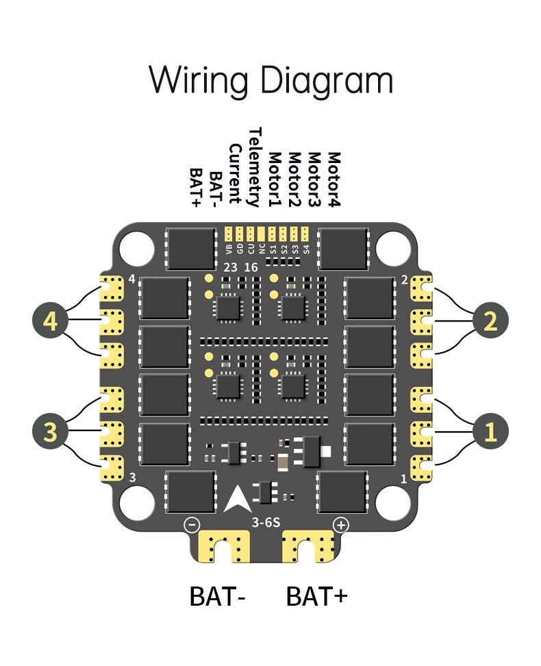 Стек Aocoda-RC F460S F405 V4 60A FC&ESC