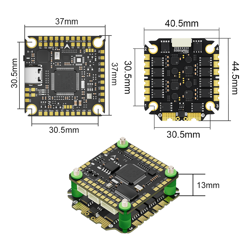 Стек Aocoda-RC F465S F405 V4 65A FC&ESC