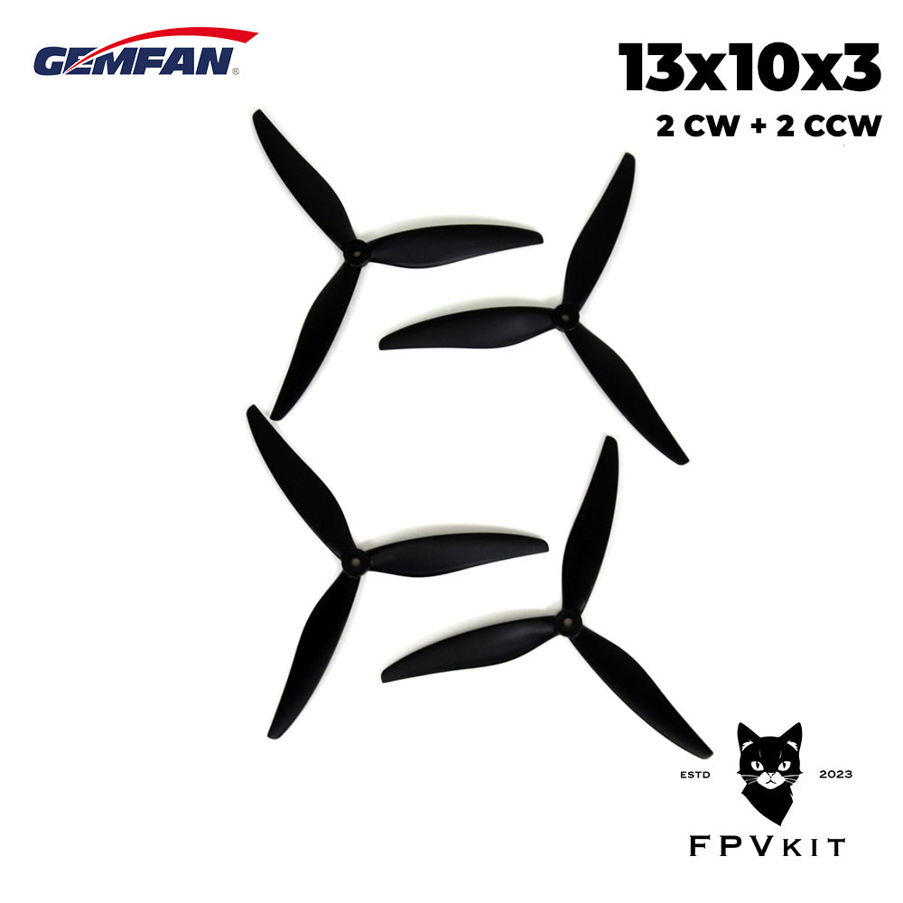 Пропелери Gemfan 1310 13x10x3 (2CW+2CCW)