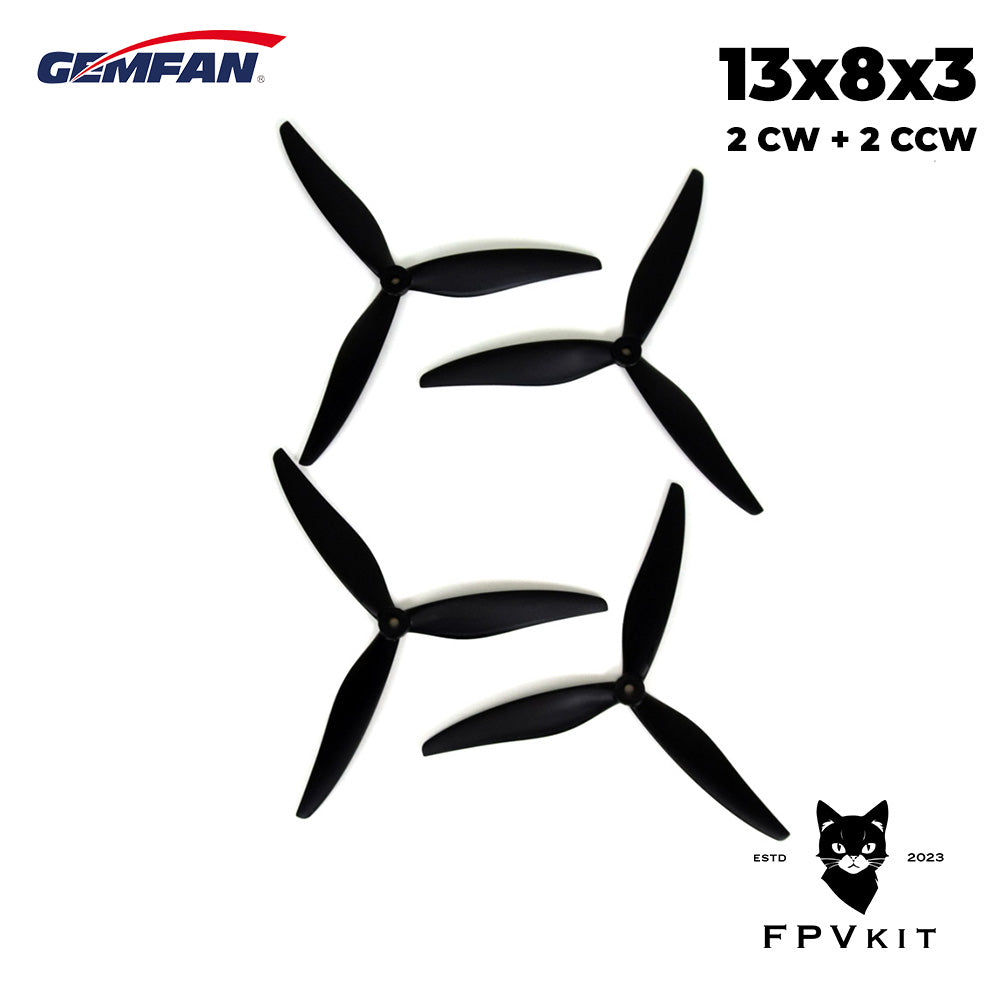 Пропелери Gemfan 1380 13x8x3 (2CW+2CCW)
