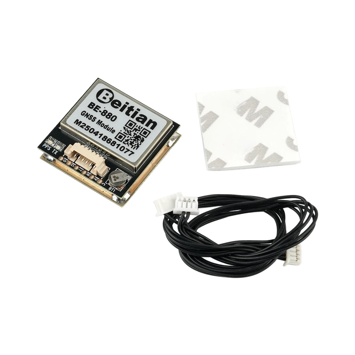 GPS модуль Beitian BE-880 M10 — з кабелем і липкою підкладкою