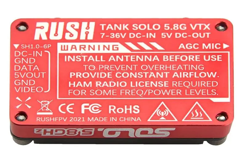 Відеопередавач Rush Solo Tank 1.6W 5.8G