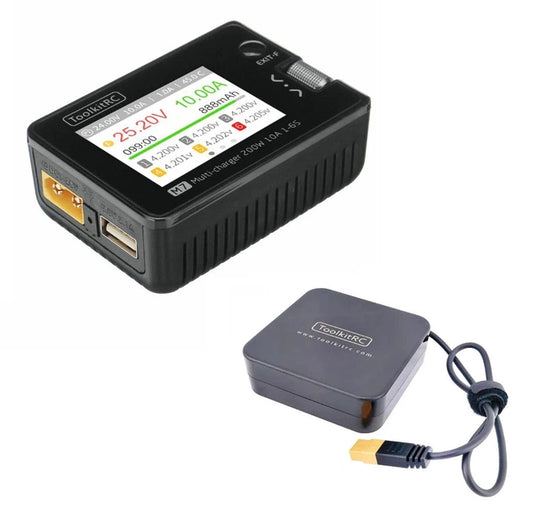 Комплект для зарядки ToolkitRC M7 200W + Блок живлення ADP100 100W