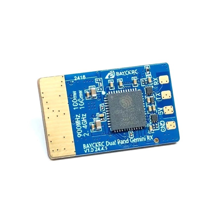 Electronic circuit board with 'BAYCRRC' branding on a white background