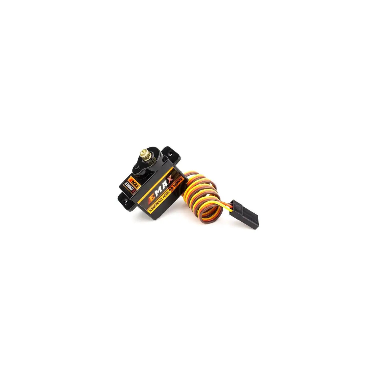 Mechanical component with coiled spring on a white background