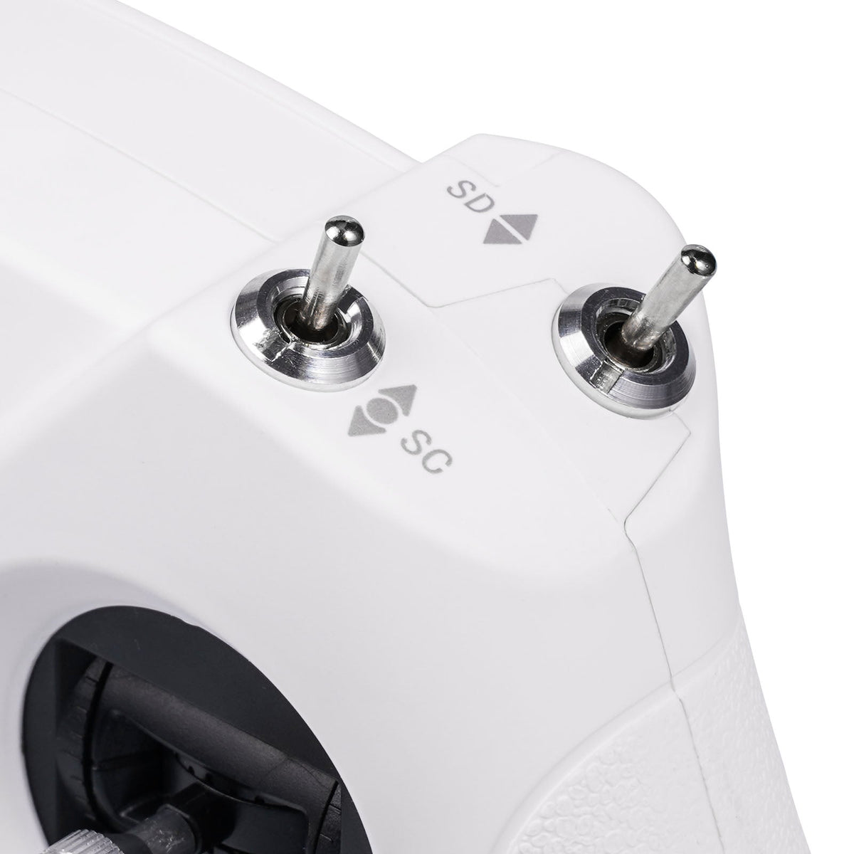 BetaFPV LiteRadio 2SE ELRS 2.4G M2 — close-up of SC and SD switches