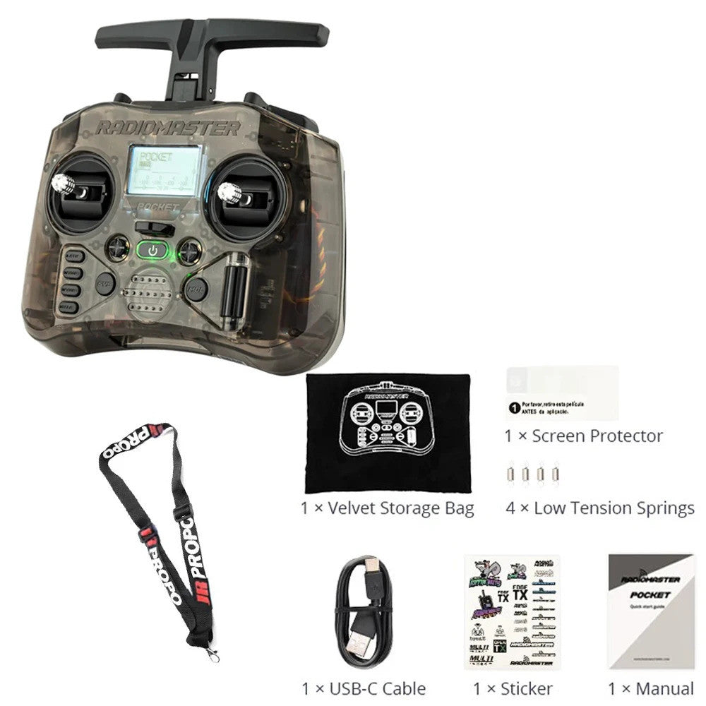 Radiomaster Pocket ELRS M2 Charocal Remote Control