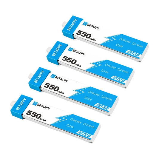 Акумулятори BetaFPV 1S BT2.0 550mAh 75C (Комплект 4 шт.)
