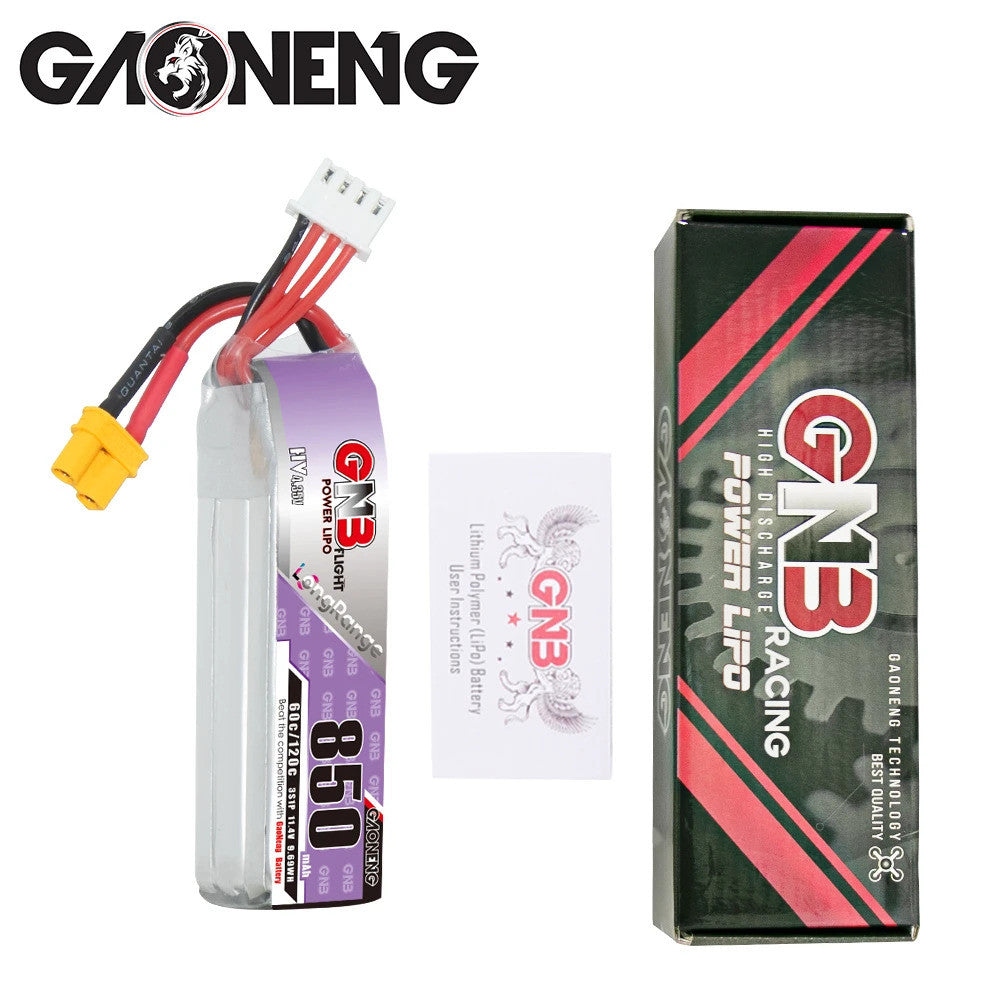 Gaoneng GNB 2S 850mAh 60C HV XT30 Високовольтний LiPo акумулятор
