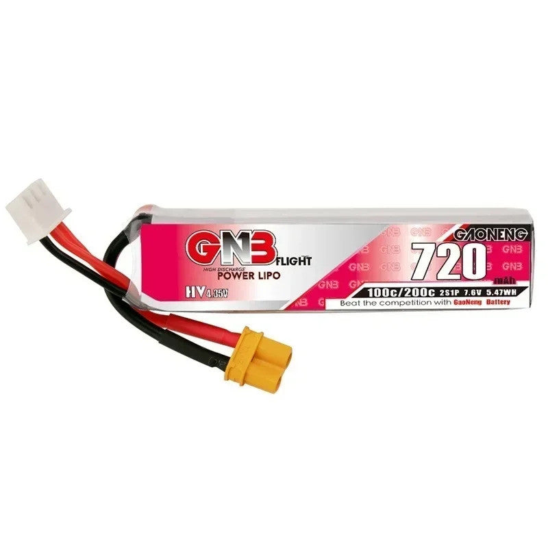 Gaoneng GNB 2S 720mAh 100C/200C HV XT30 Високовольтний LiPo акумулятор