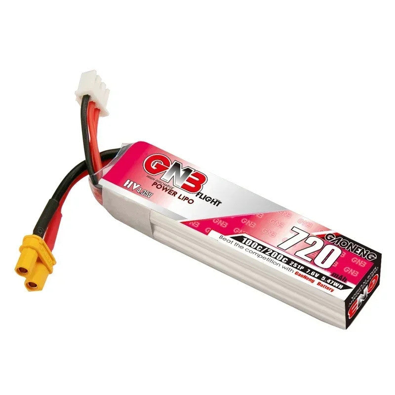 Gaoneng GNB 2S 720mAh 100C/200C HV XT30 Високовольтний LiPo акумулятор