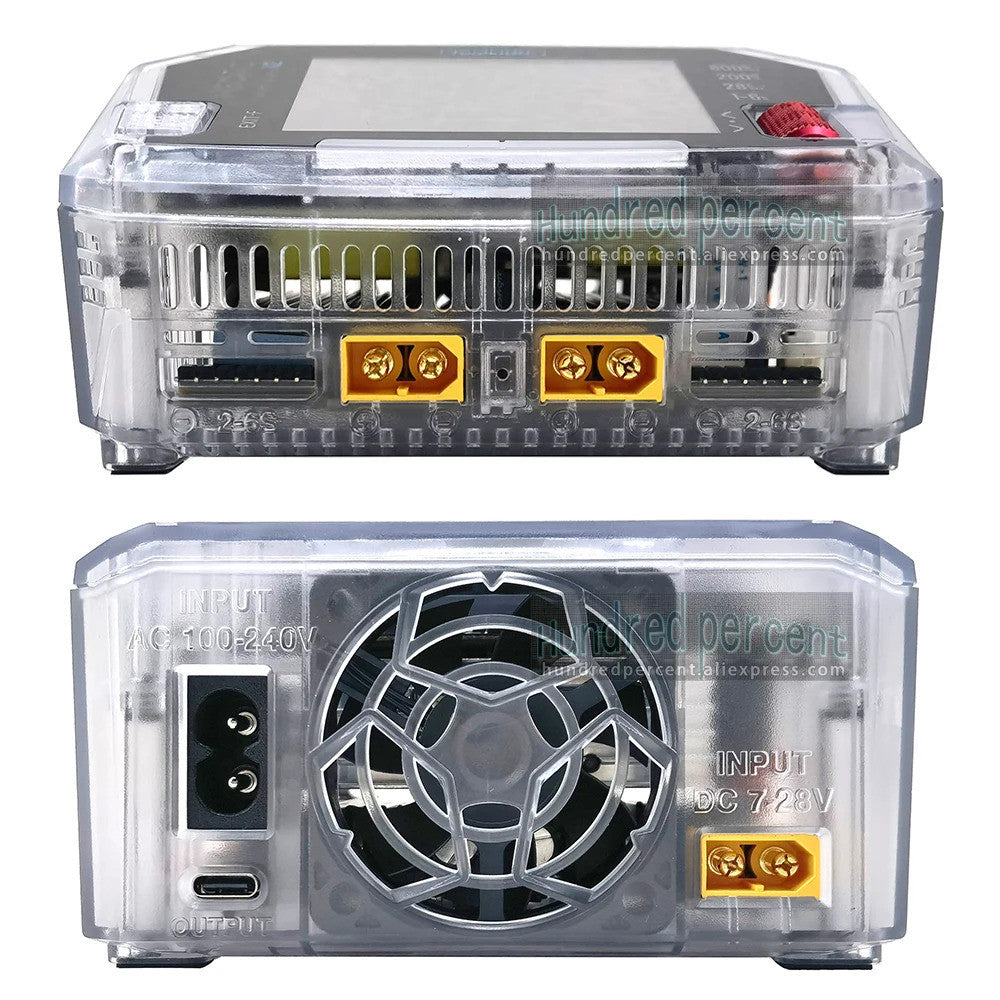 Двоканальний розумний зарядний пристрій ToolkitRC M6DAC V2 TRN AC/DC 2x350W