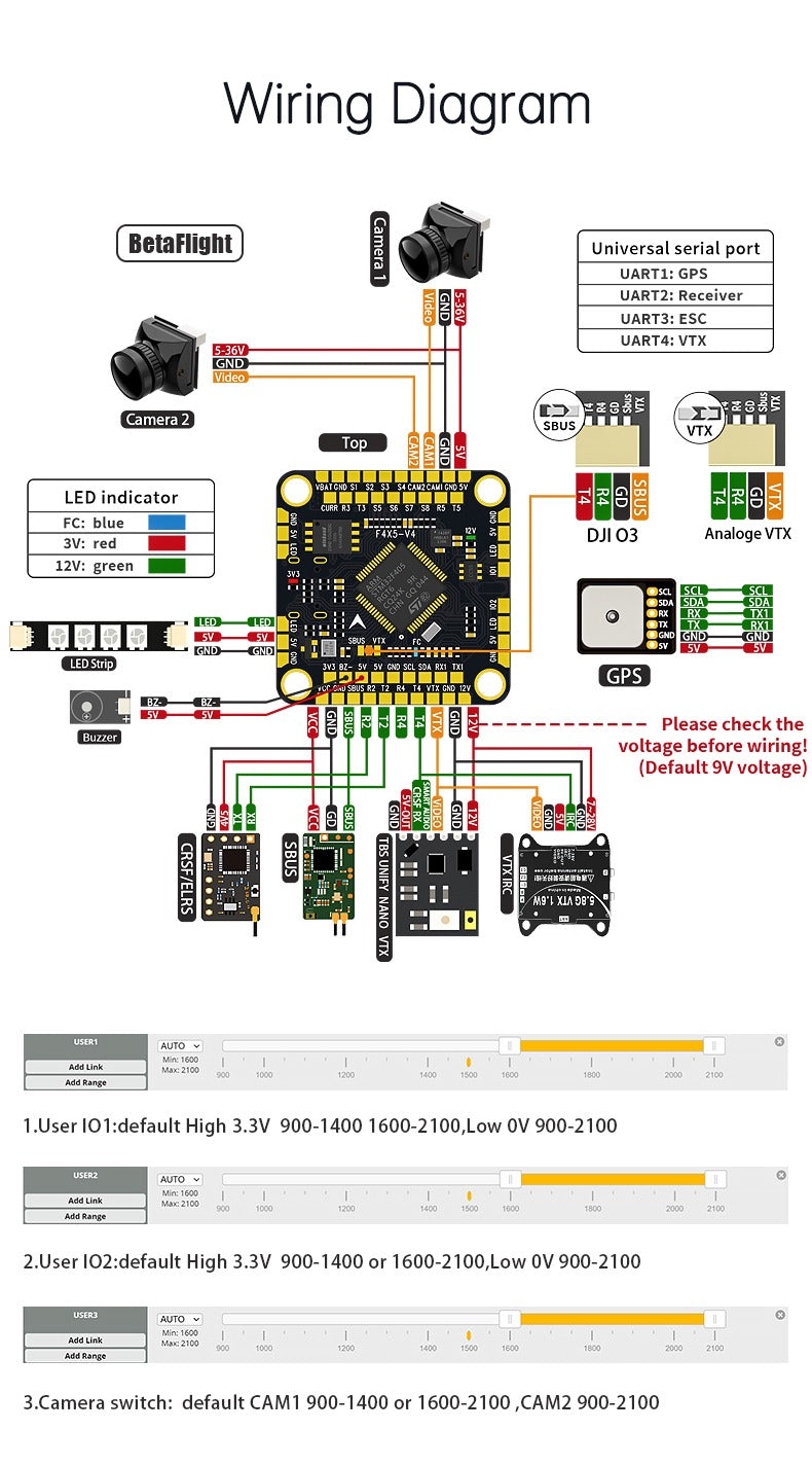 Стек Aocoda-RC F460S F405 V4 60A FC&ESC