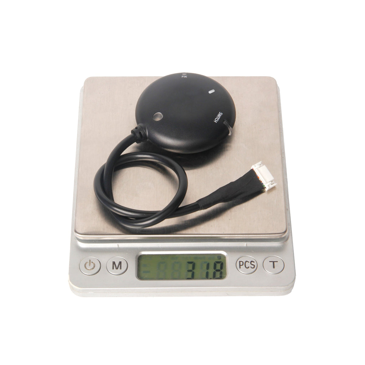 GPS модуль Holybro M9N GPS 10-pin — вага 31.8 г на вагах