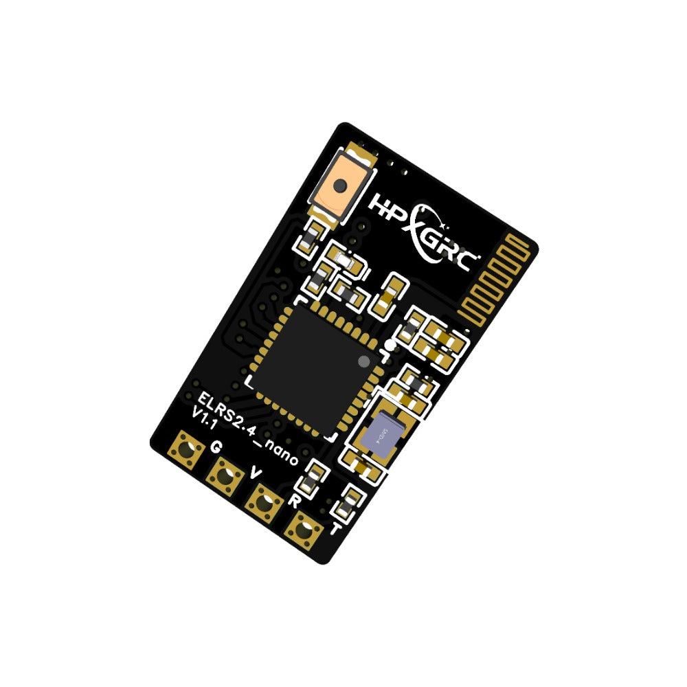 Приймач HPXGRC ELRS Nano 2.4G — нижня сторона з ESP8285
